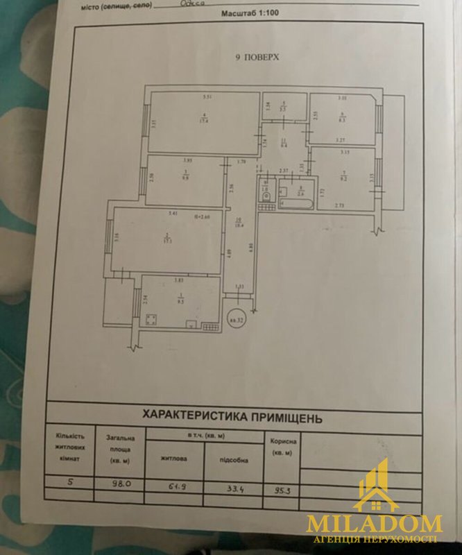 Продаж квартири 5-кімн., 98 м², Київський — фото 9