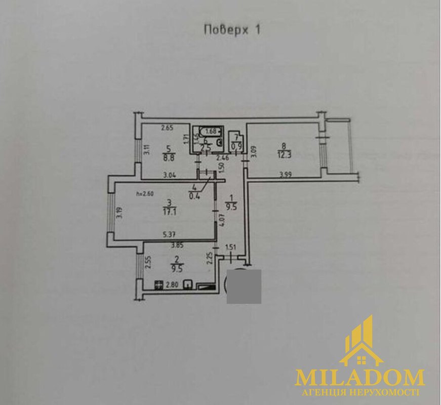 Продажба апартаменти 3-стаен, 62 м², Хаджибейський — снимка 18
