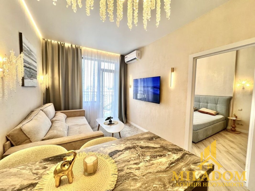 1-кімнатна квартира, 44 м², Аркадія, ЖК «Еллада». Прямий вид моря! — zdjęcie 3