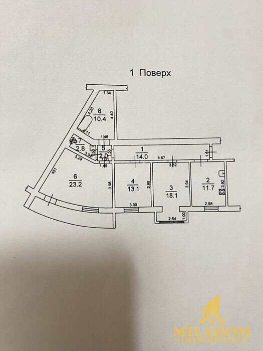 ВЕЛИКА 3-КІМНАТНА КВАРТИРА НА ТАЇРОВА — 98,9 М², вул. Левитана — zdjęcie 8
