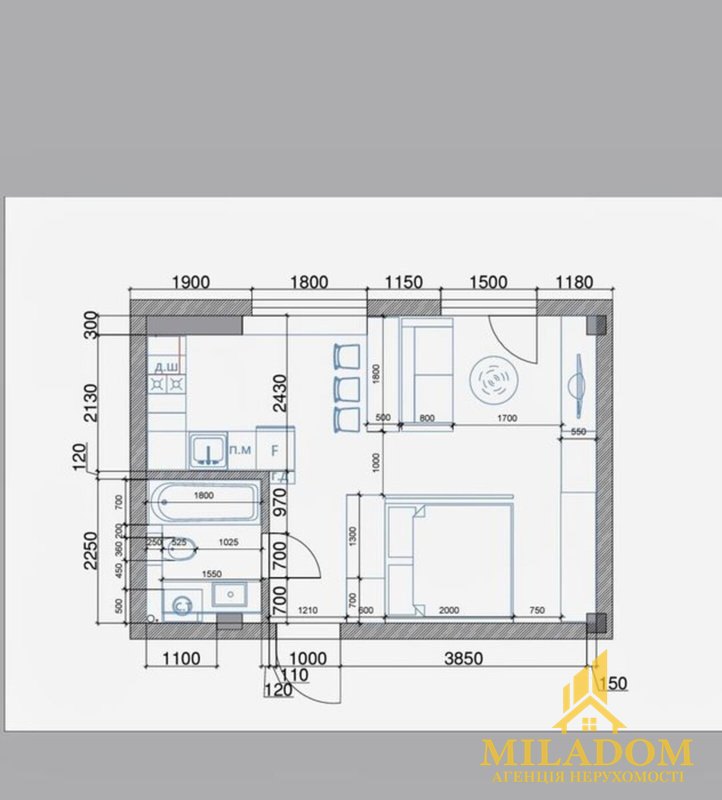 Продажа квартиры 1-комн., 34 м², Хаджибейский (Малиновский) — фото 1