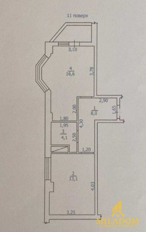 Продаж квартири 1-кімн., 42 м², Хаджибейський — фото 2