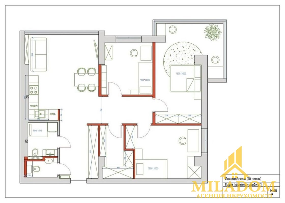 Продажба апартаменти 3-стаен, 88 м², Приморський — снимка 13