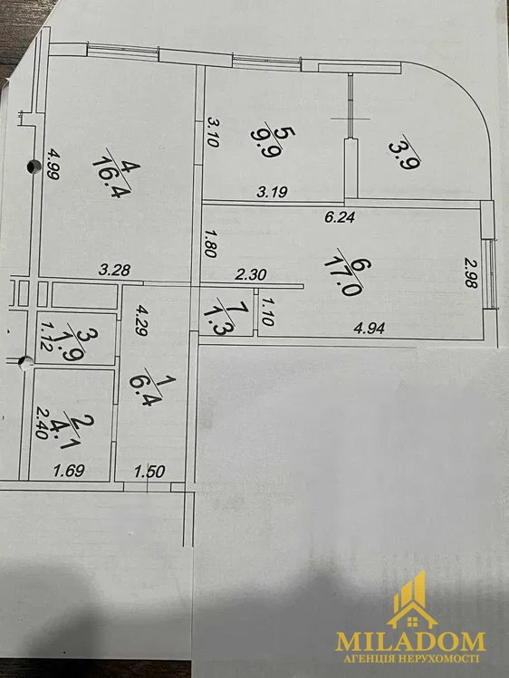 2-кімнатна квартира в ЖК 60 Перлина на вулиці Краснова — фото 20